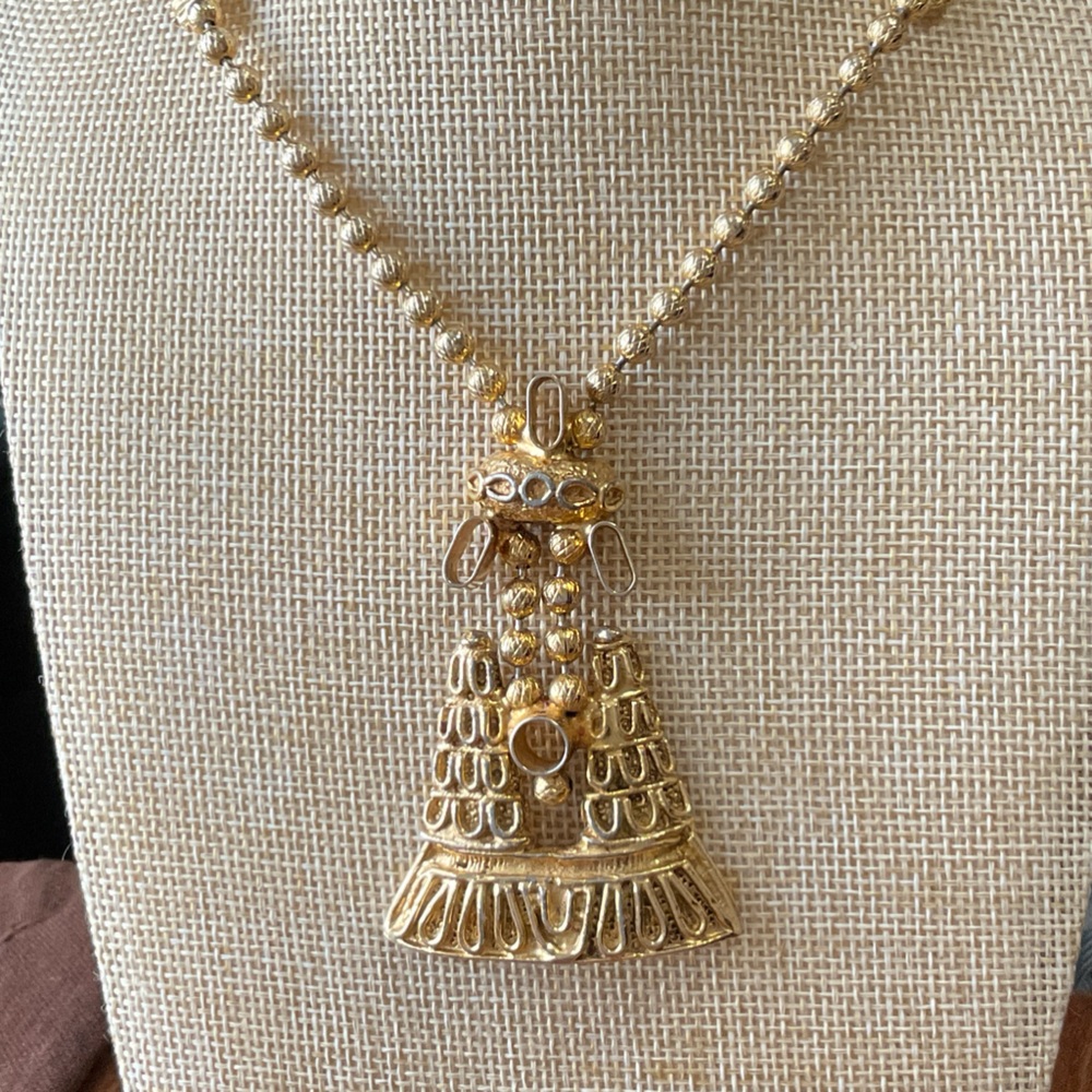 Kenneth Jay Lane Gold Statement Necklace